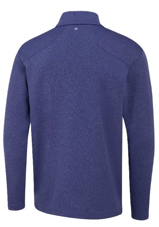 PING Ramsey half zip ribbed fleece pullover homme, twilight marl