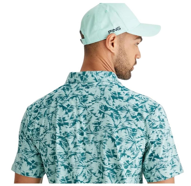 PING Diego polo homme, misty green multi