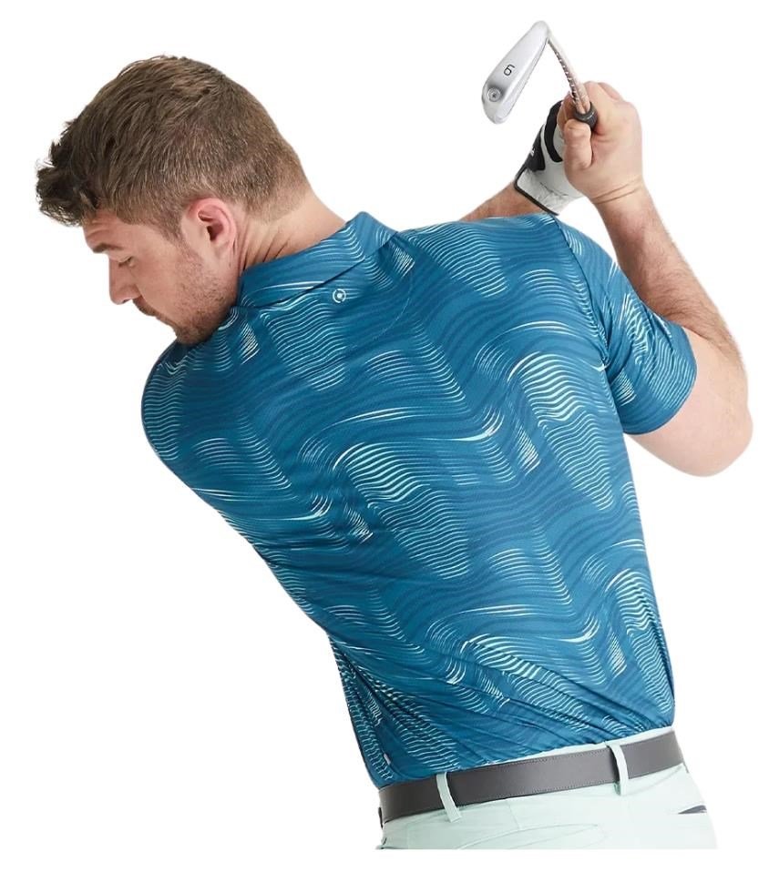 PING Optic Groove polo homme, forest multi