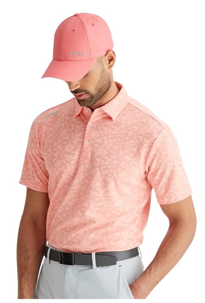 PING Geo Camo polo homme, desert flower