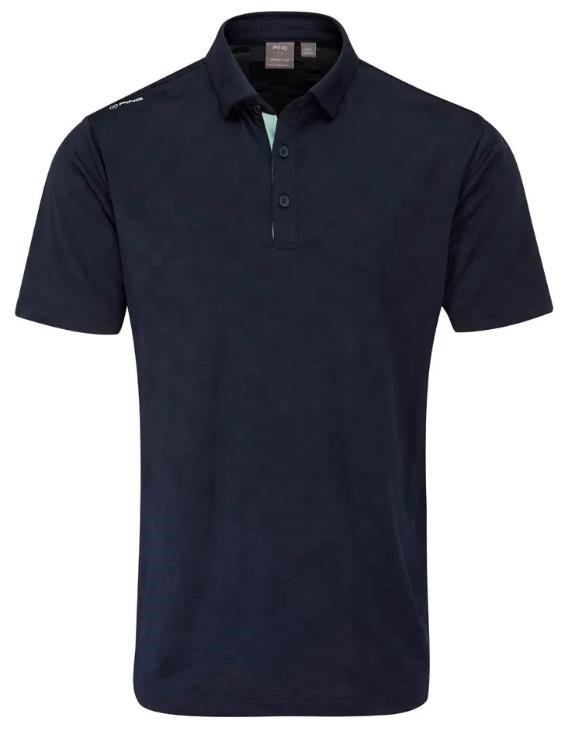 PING Kenan Textured polo homme, navy