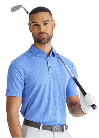 PING Hershel polo homme, cornflower blue multi
