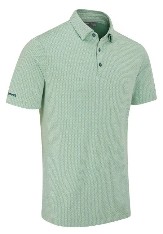 PING Hershel polo homme, misty green multi