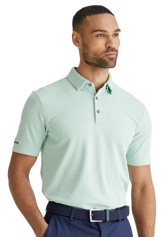 PING Hershel polo homme, misty green multi
