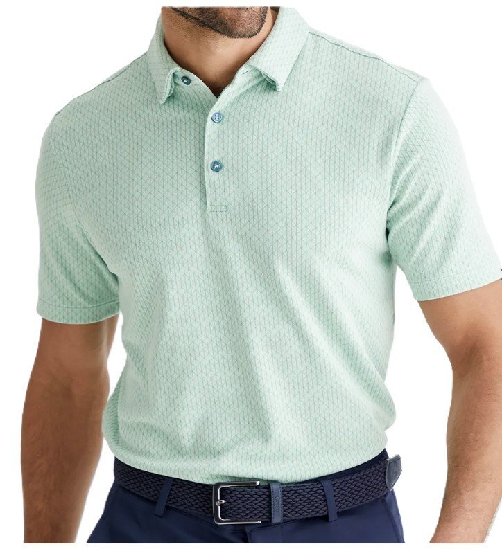 PING Hershel polo homme, misty green multi