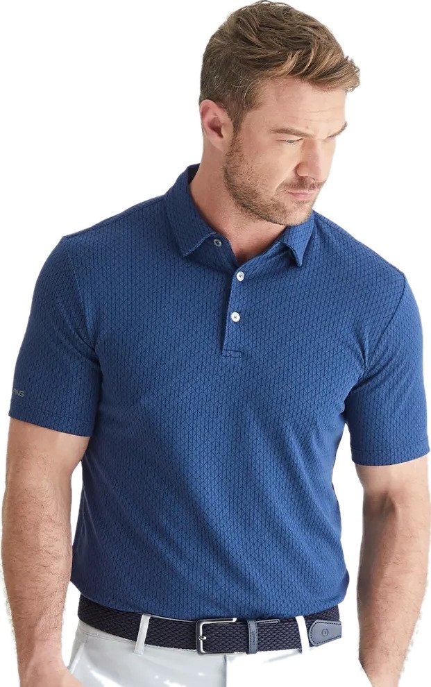 PING Hershel polo homme, oxford blue multi