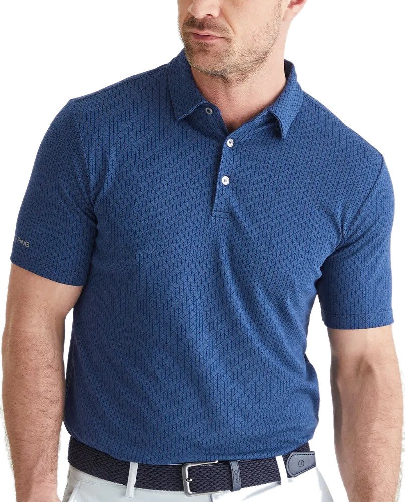 PING Hershel polo homme, oxford blue multi