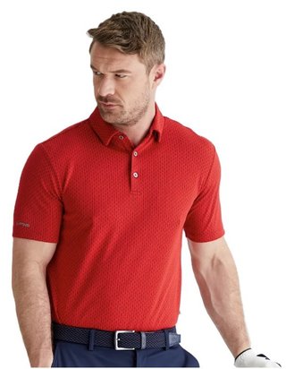 PING Hershel polo homme, rich red multi