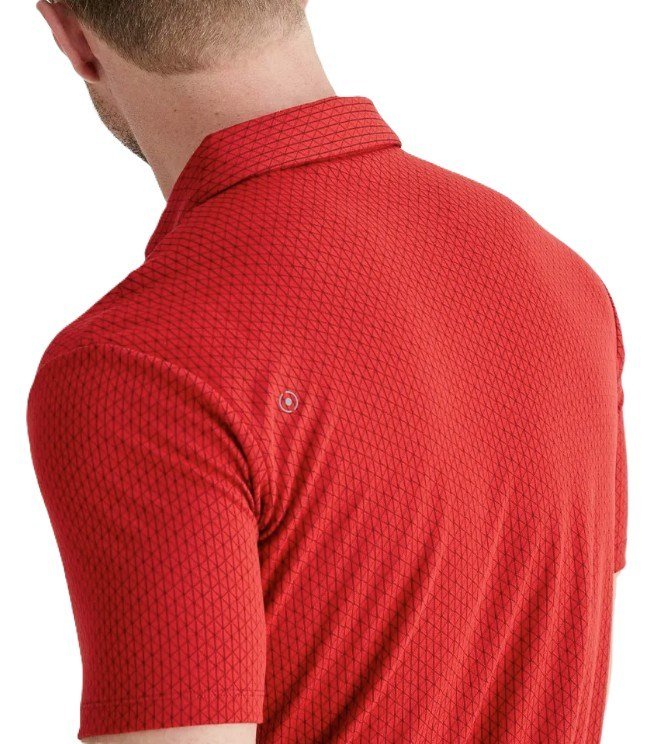 PING Hershel polo homme, rich red multi