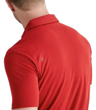 PING Hershel polo homme, rich red multi