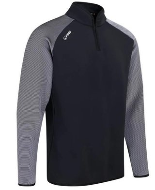 PING Strio Performance midlayer pull homme, noir/blanc