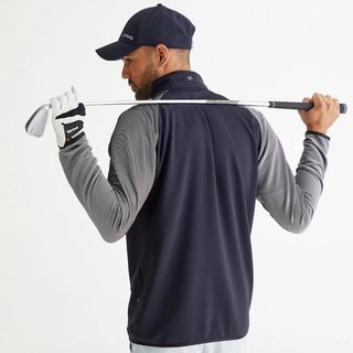 PING Strio Performance midlayer pull homme, noir/blanc