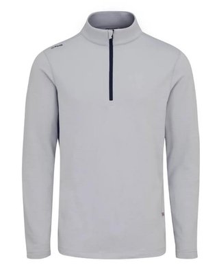 PING Rhodri Half Zip Fleece sweat homme, silver/navy