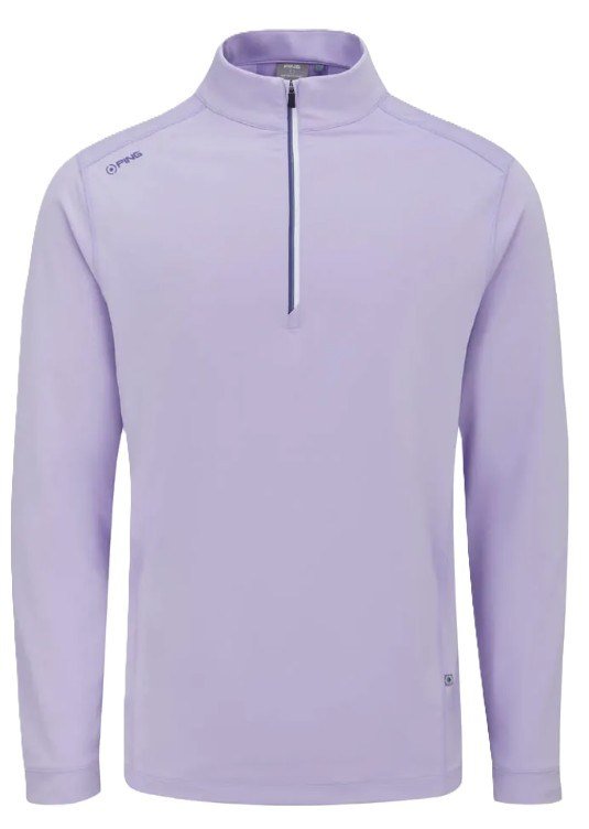 PING Latham Half Zip pull homme midlayer, purple ash