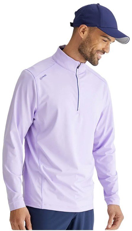 PING Latham Half Zip pull homme midlayer, purple ash