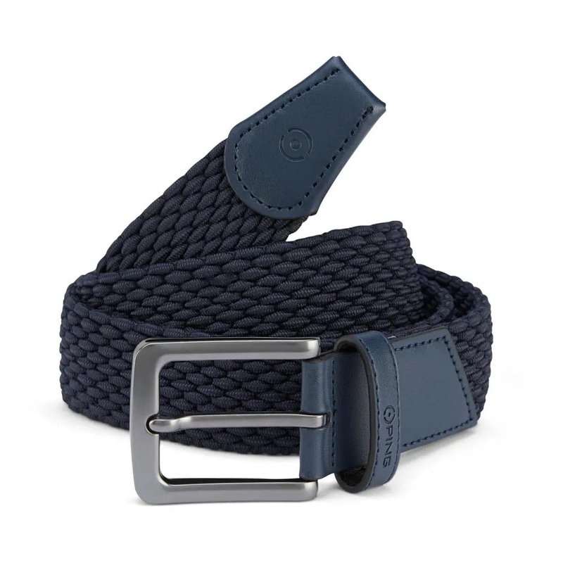 PING Stretch Webbing ceinture homme, bleu marine
