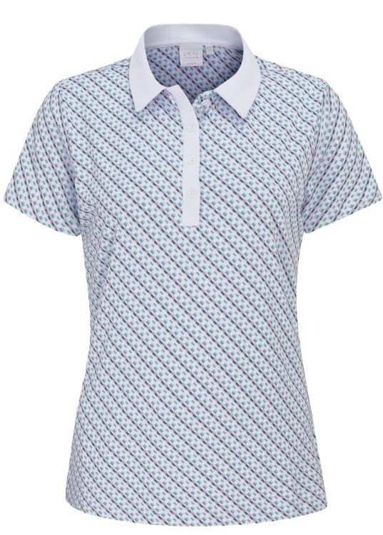 PING Bethany polo femme, neotheric/blanc