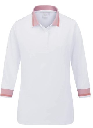 PING Lindsey polo femme, blanc/sweet pea