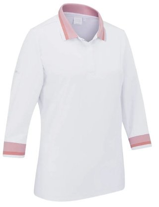 PING Lindsey polo femme, blanc/sweet pea