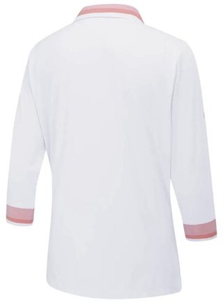 PING Lindsey polo femme, blanc/sweet pea