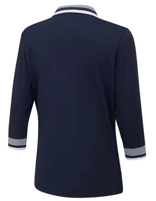 PING Lindsey polo femme, marine/blanc