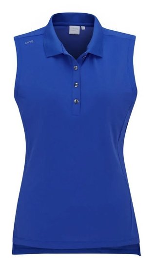 PING Solene Sleeveless polo femme sans manches, ultra blue