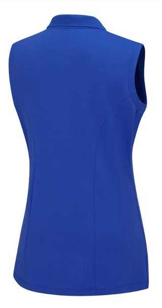 PING Solene Sleeveless polo femme sans manches, ultra blue