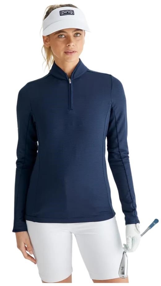 PING Abigale Performance Fleece sweat-shirt femme, navy