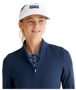 PING Abigale Performance Fleece sweat-shirt femme, navy