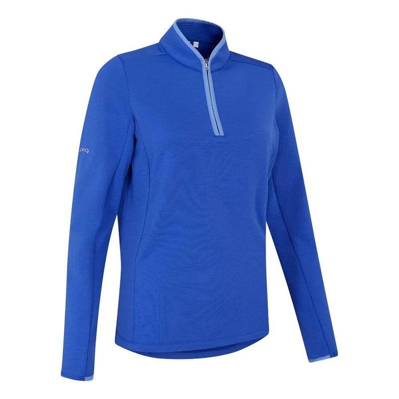 PING Abigale Fleece sweat femme, bleu ultra