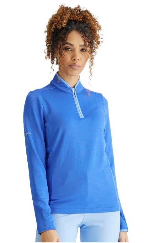 PING Abigale Fleece sweat femme, bleu ultra