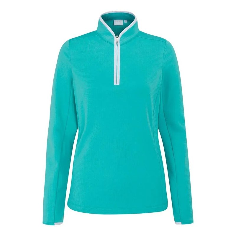 PING Abigale Fleece sweat femme, bleu aqua vif