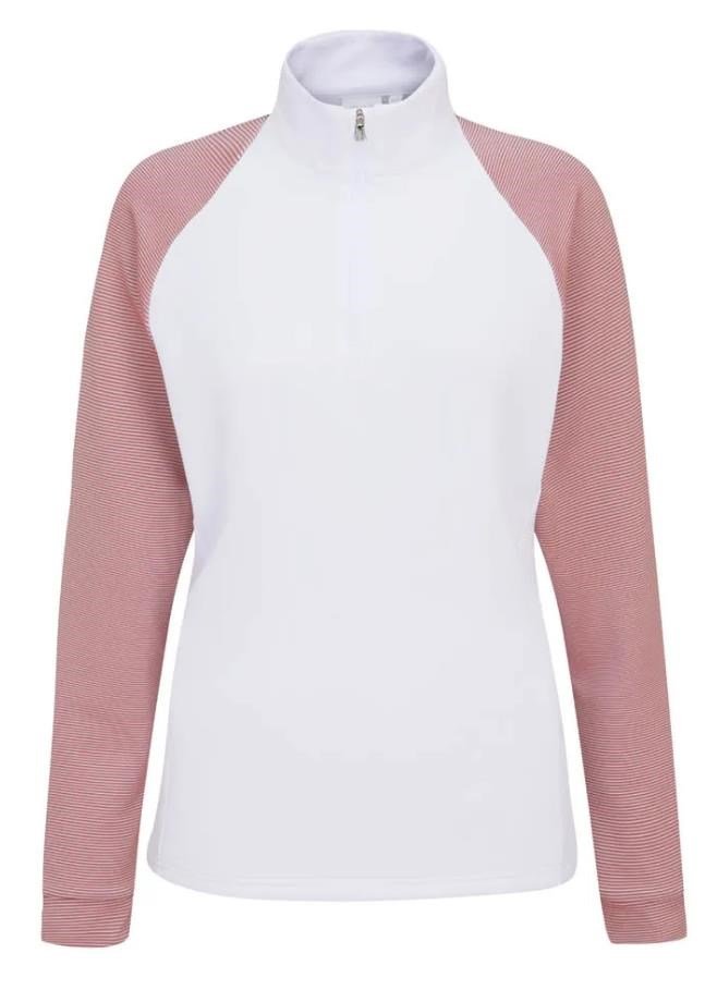 PING Tembi sweat-shirt femme, blanc/sweet pea
