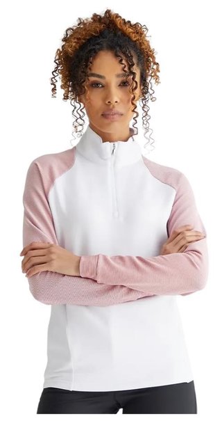 PING Tembi sweat-shirt femme, blanc/sweet pea