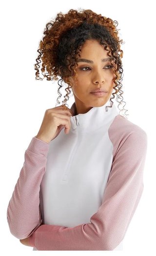 PING Tembi sweat-shirt femme, blanc/sweet pea