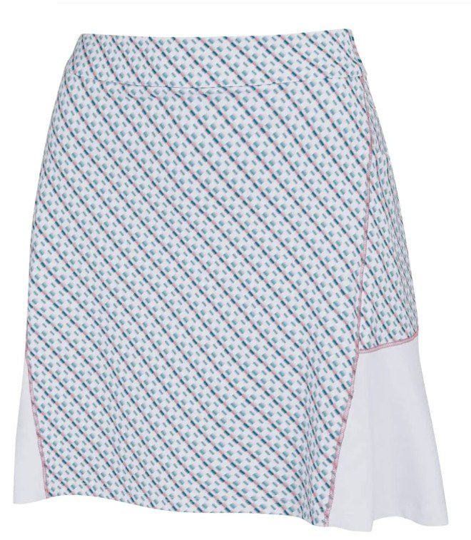 PING Odetta skort femme, blanc/neoteric