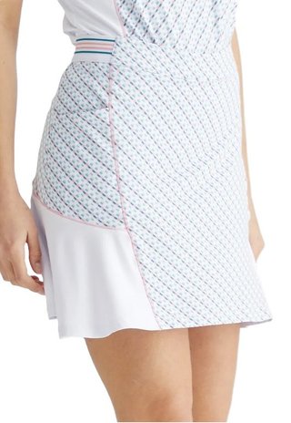 PING Odetta skort femme, blanc/neoteric