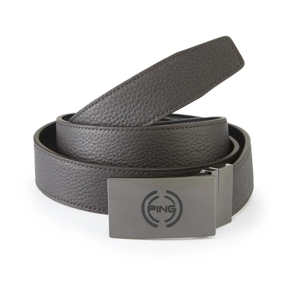 PING Stamp Reversible ceinture homme, marron/noir