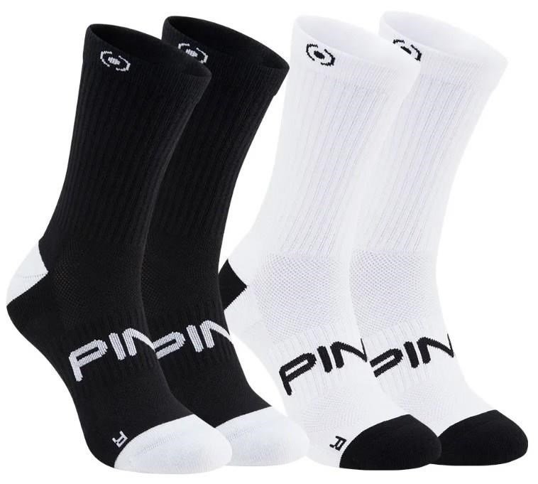 PING Crew chaussettes homme, noir/blanc