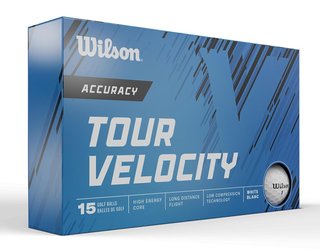 Wilson Tour Velocity Accuracy balles de golf 2025 (15 balles)