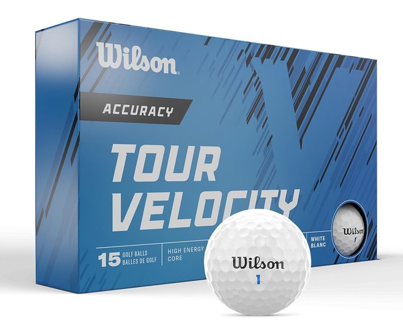 Wilson Tour Velocity Accuracy balles de golf 2025 (15 balles)
