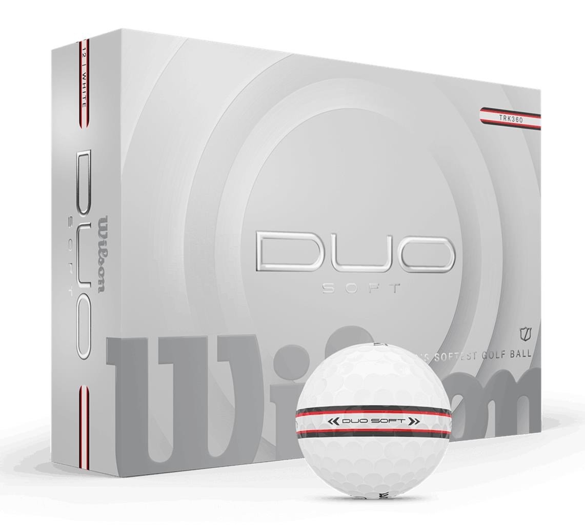 Wilson Duo Soft TRK360 balles de golf 2025, rouge