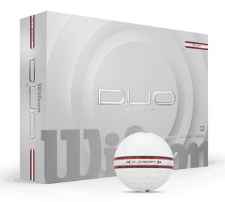 Wilson Duo Soft TRK360 balles de golf 2025, rouge