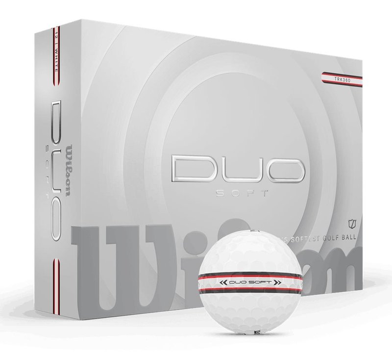 Wilson Duo Soft TRK360 balles de golf 2025, rouge