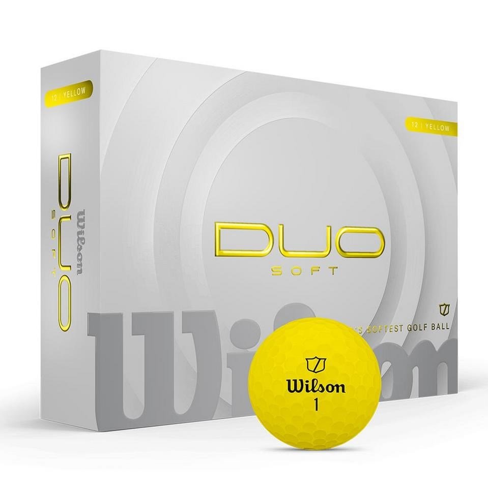 Wilson Duo Soft balles de golf, jaunes