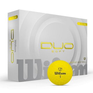 Wilson Duo Soft balles de golf, jaunes