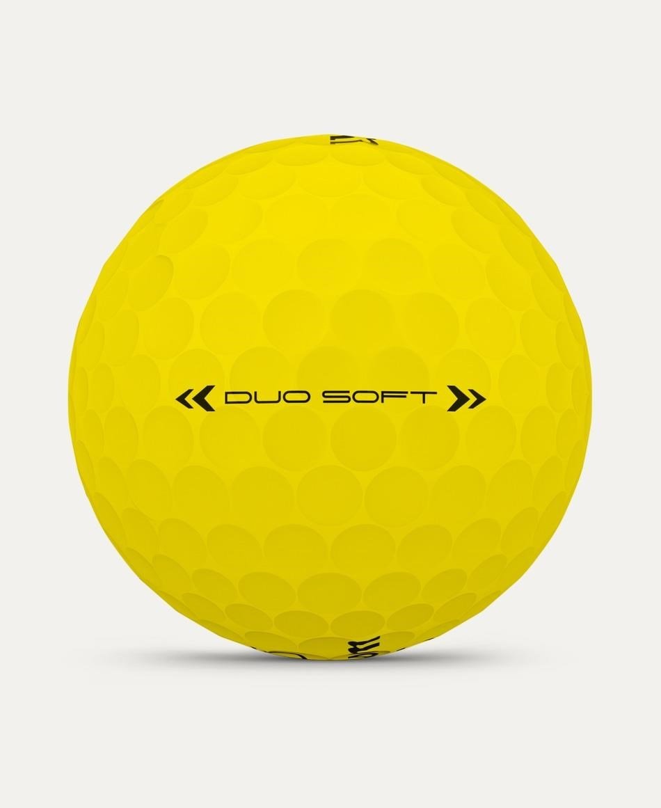 Wilson Duo Soft balles de golf, jaunes
