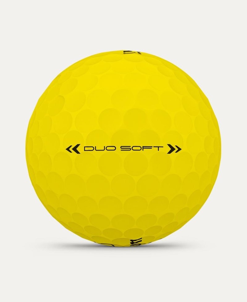Wilson Duo Soft balles de golf, jaunes