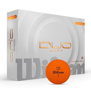 Wilson Duo Soft balles de golf, orange