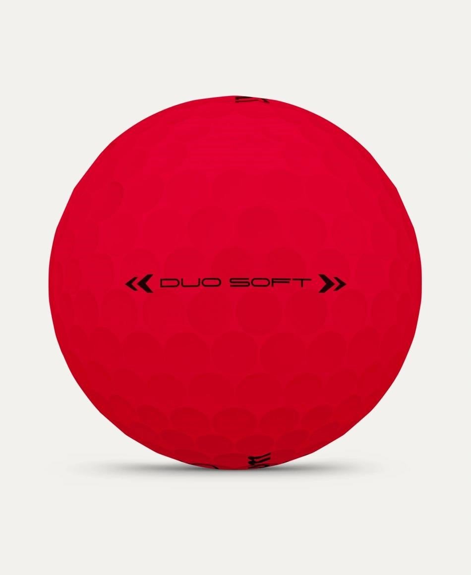 Wilson Duo Soft balles de golf, rouges
